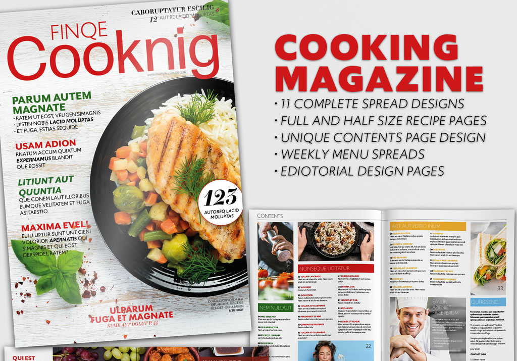 Cooking Magazine Layout
