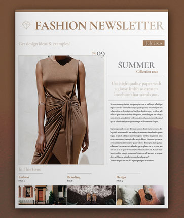 Fashion Newsletter Layout