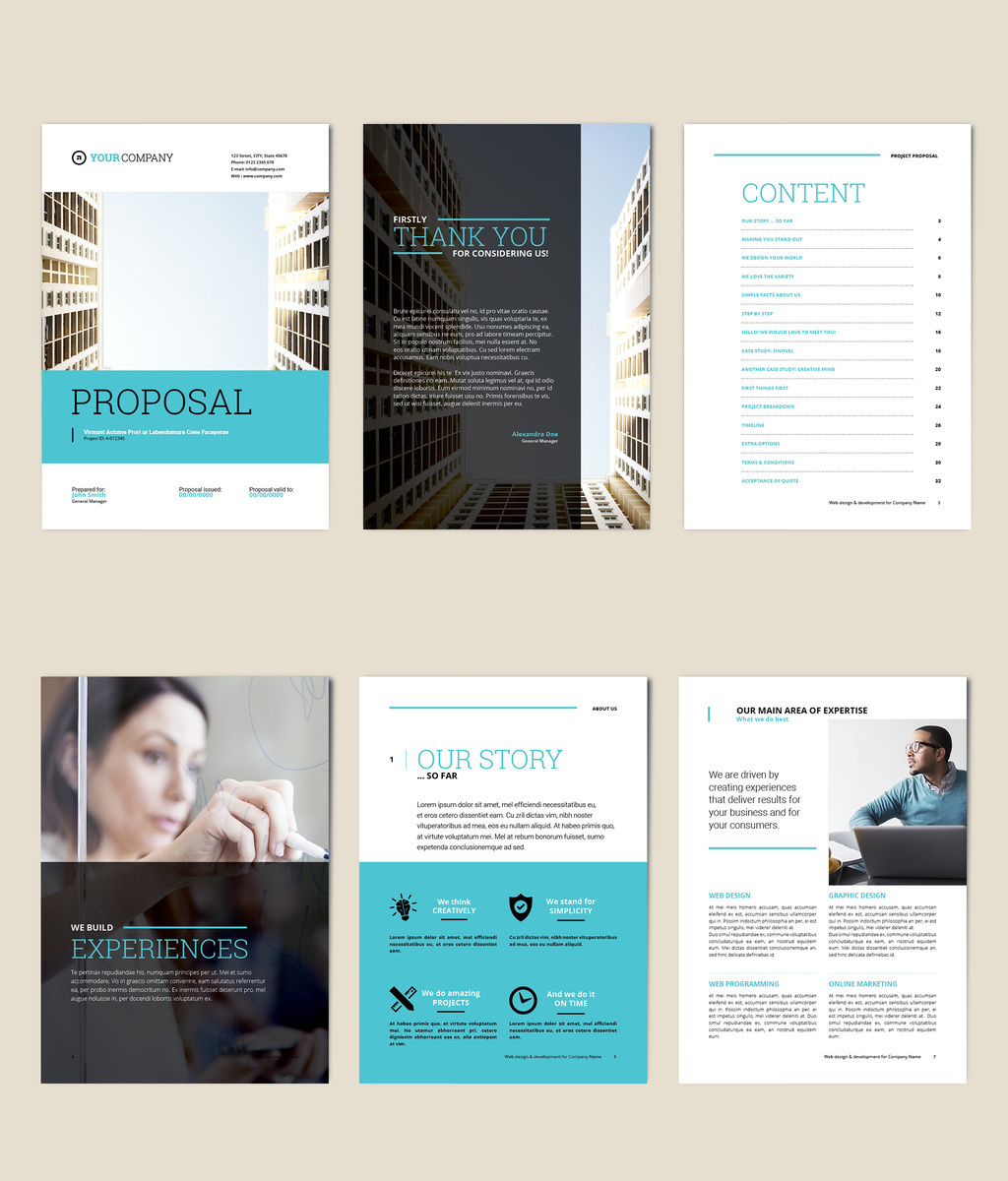 Free Business Proposal Template for Adobe InDesign