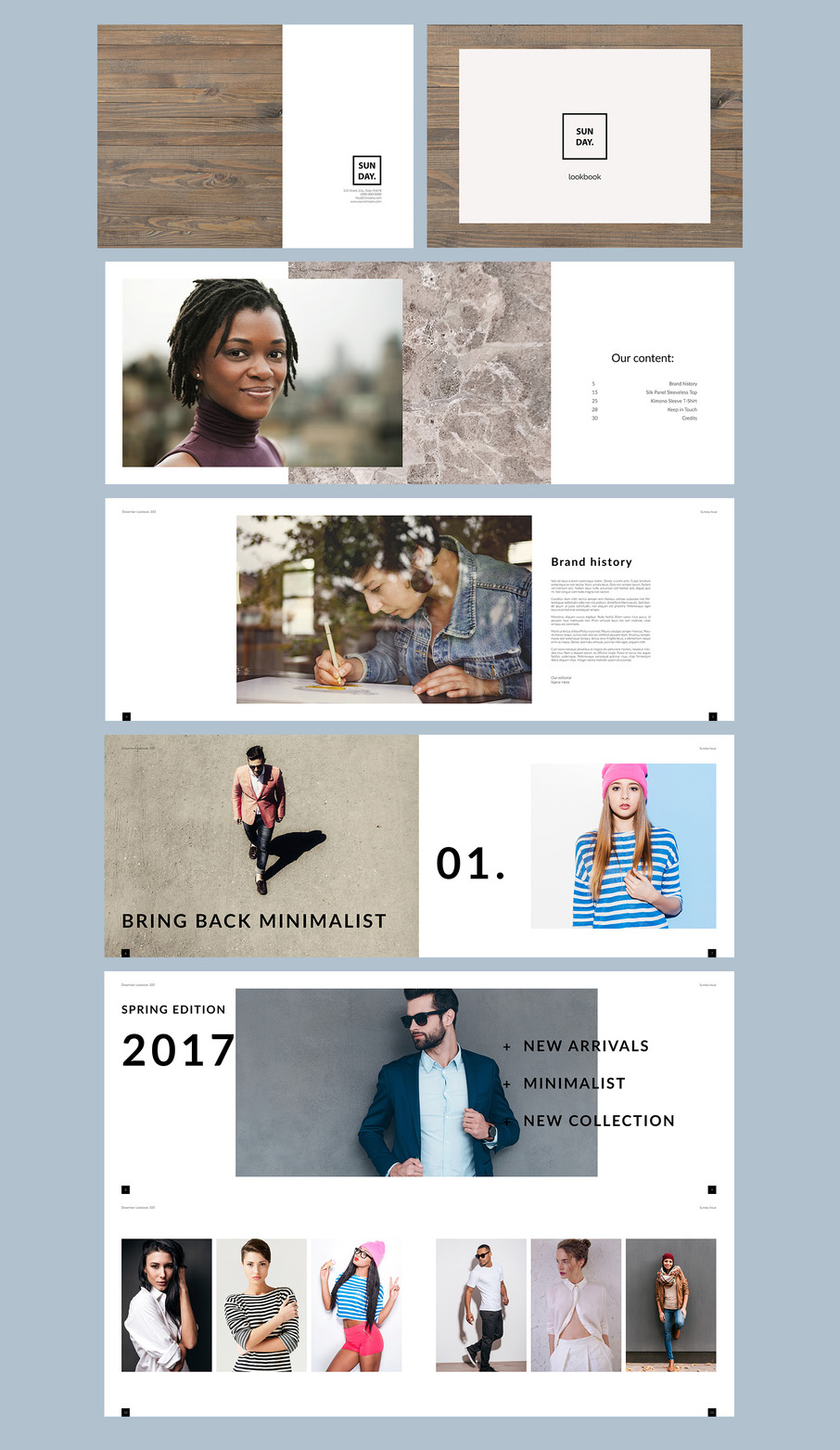 Free Lookbook Template for Adobe InDesign (INDD Format)
