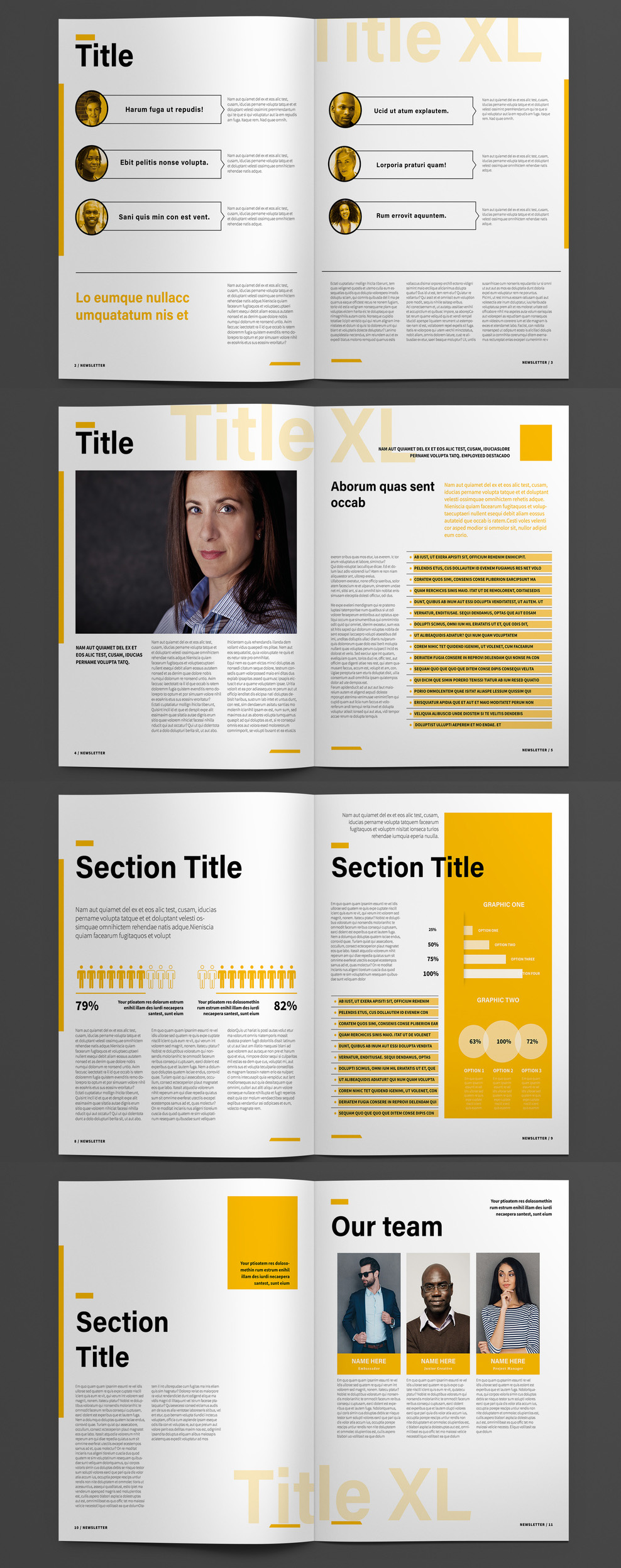 Free Newsletter Template for Adobe InDesign (INDD Format)