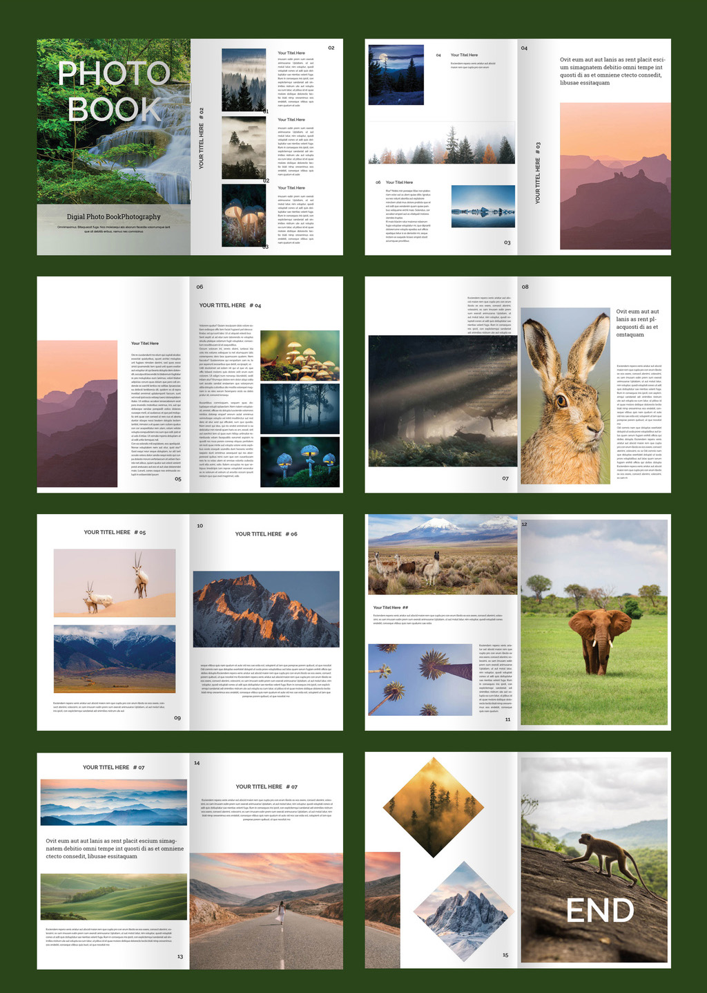 Free Photo Book Template for Adobe InDesign (INDD format)