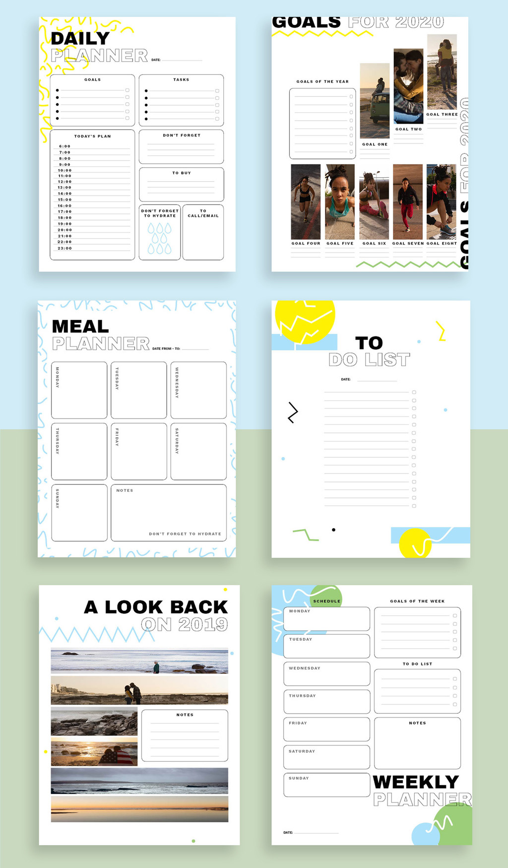 Free Planner Template for Adobe InDesign