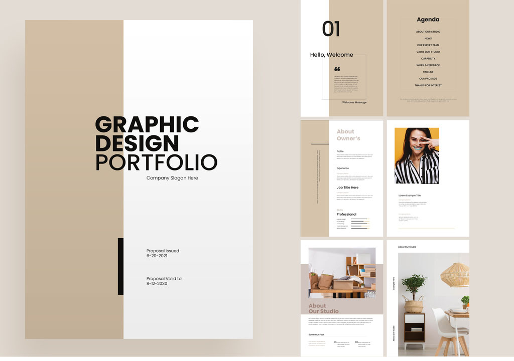 Graphic Design Portfolio Proposal Layout