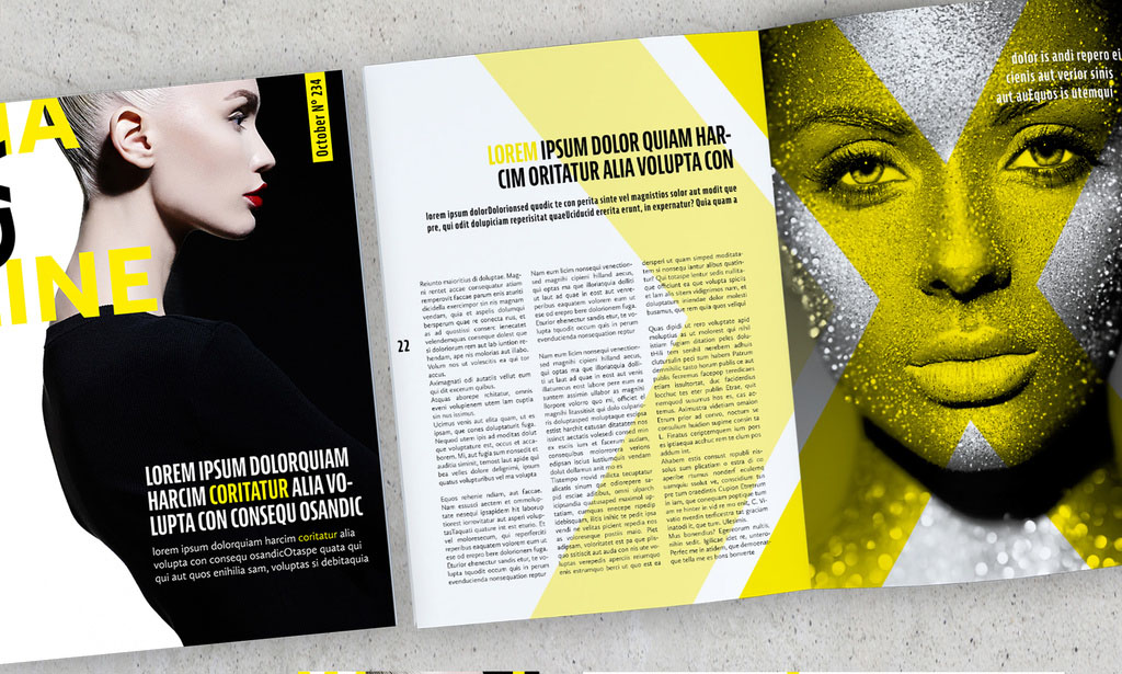 Lifestyle Yellow and Modern Magazine