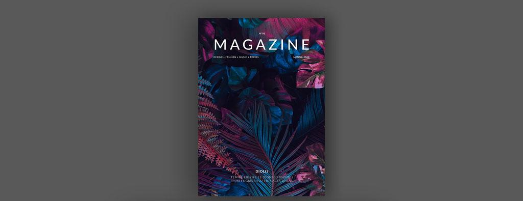Minimalist Magazine Layout