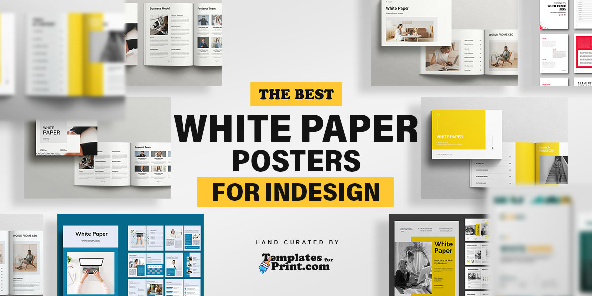 Best White Paper Templates for Adobe InDesign (INDD Format)