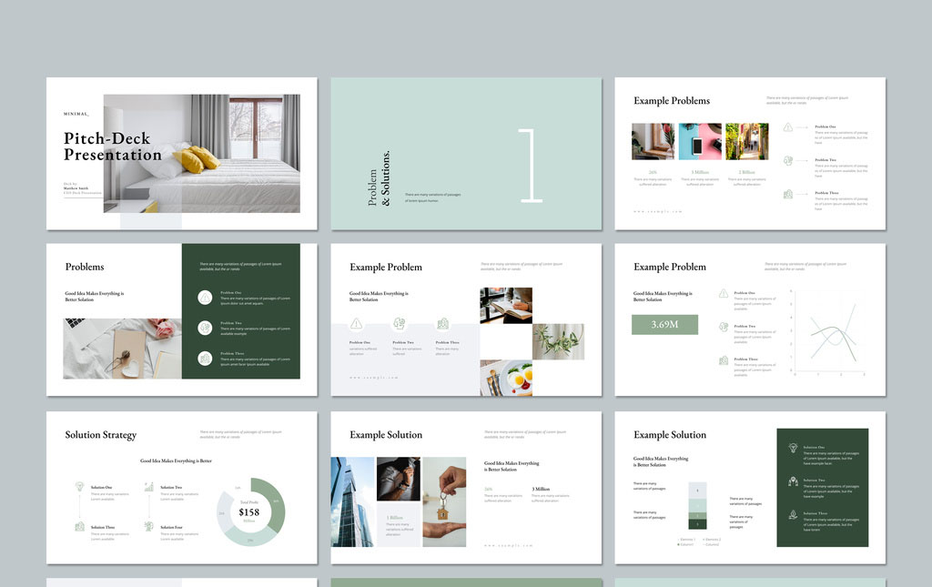 Business Pitch Deck Layout