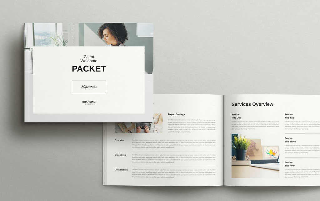 Client Welcome Packet Template Landscape
