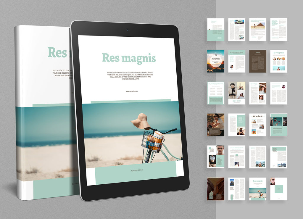 ebook Layout with Green Accents