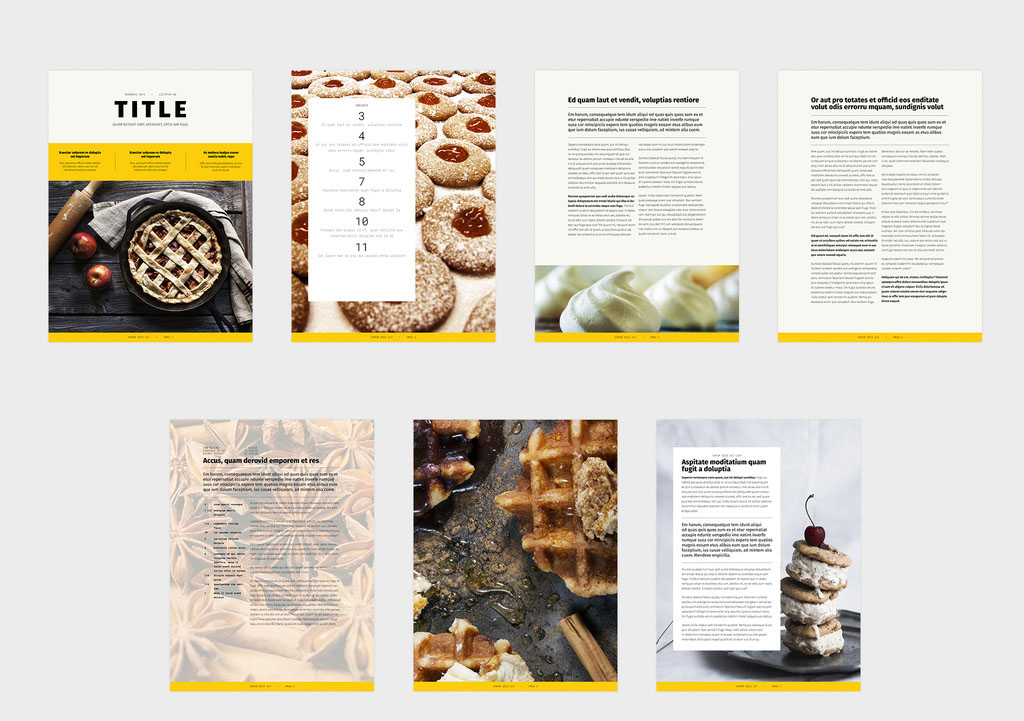 Foodie Cookbook eBook Layout