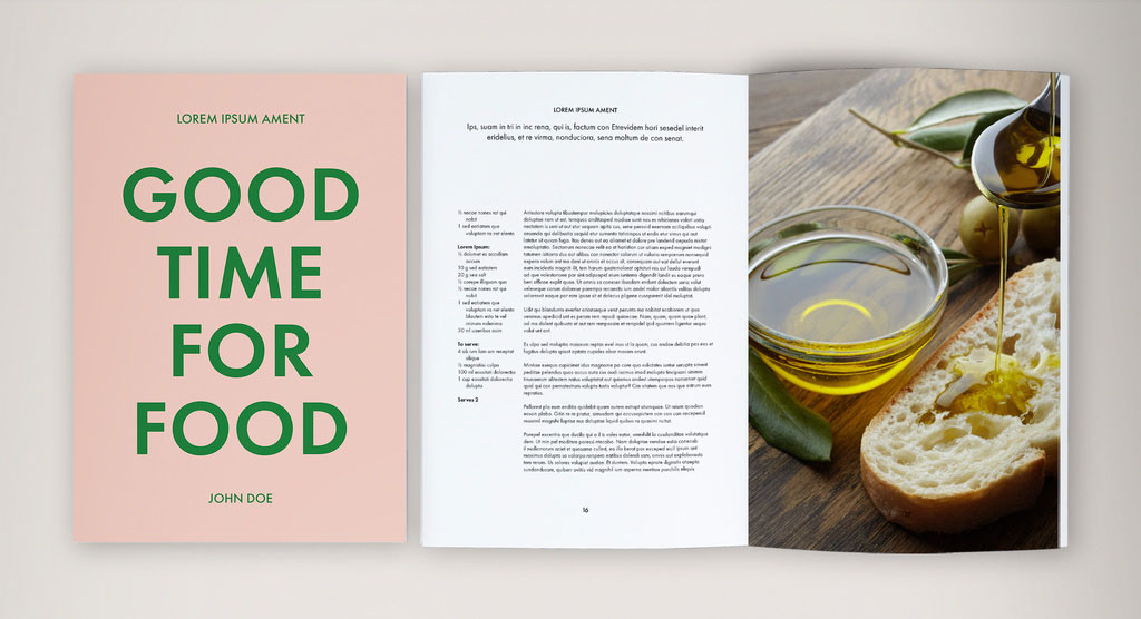 Fresh and Unconventional Cookbook Layout