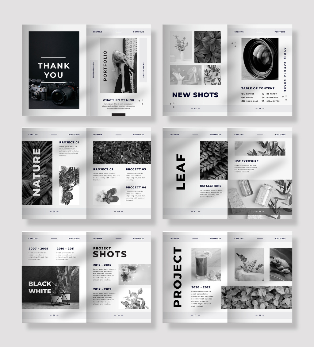 Portfolio Book Design Layout