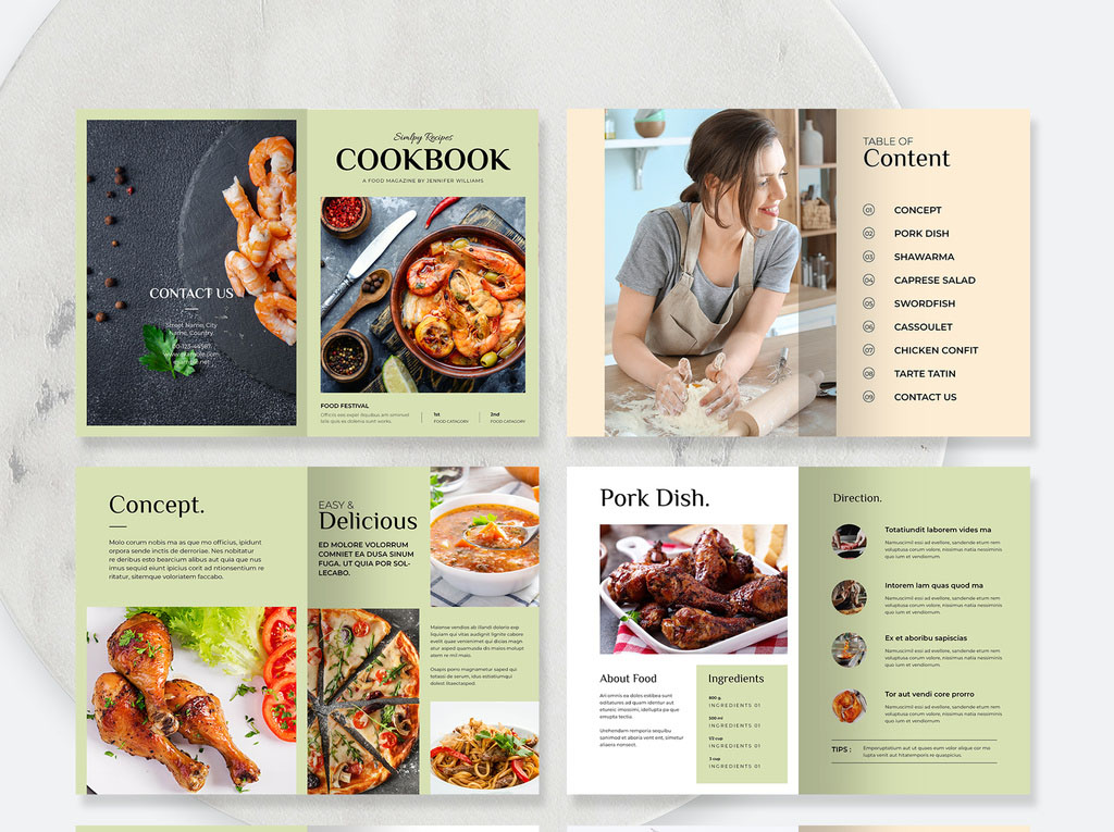 Simply Recipe Cookbook Template