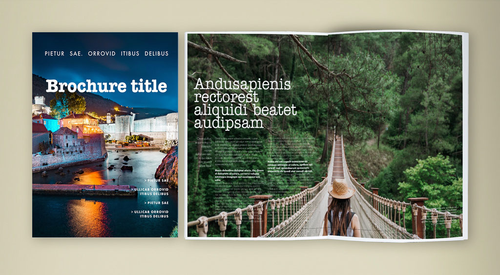 Travel Guide Brochure Layout