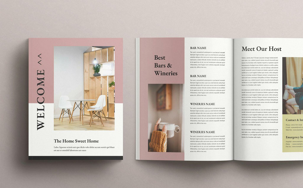 Welcome Book Magazine Layout