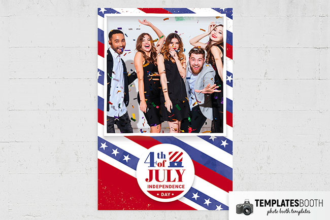 4th July / Independence Day Photo Booth Template