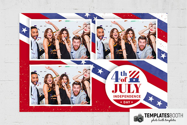 4th July / Independence Day Photo Booth Template