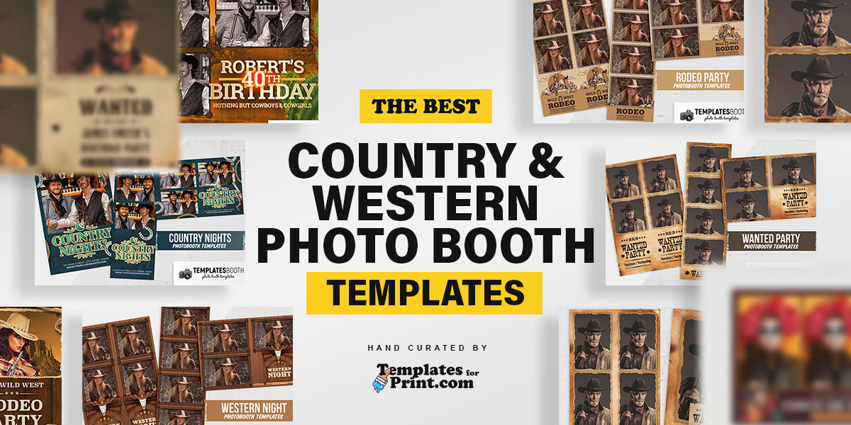 Best Country & Western Photo Booth Templates