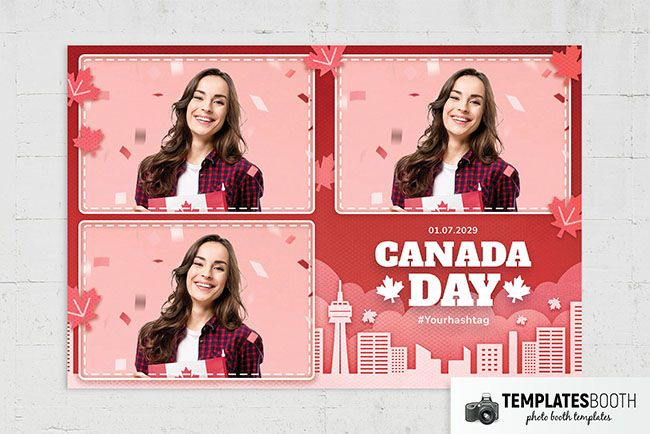 Canada Day Photo Booth Template